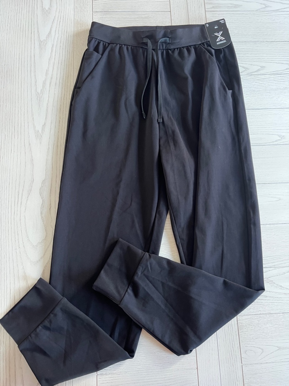 Xersion Black Men's Drawcord Jogger Pants